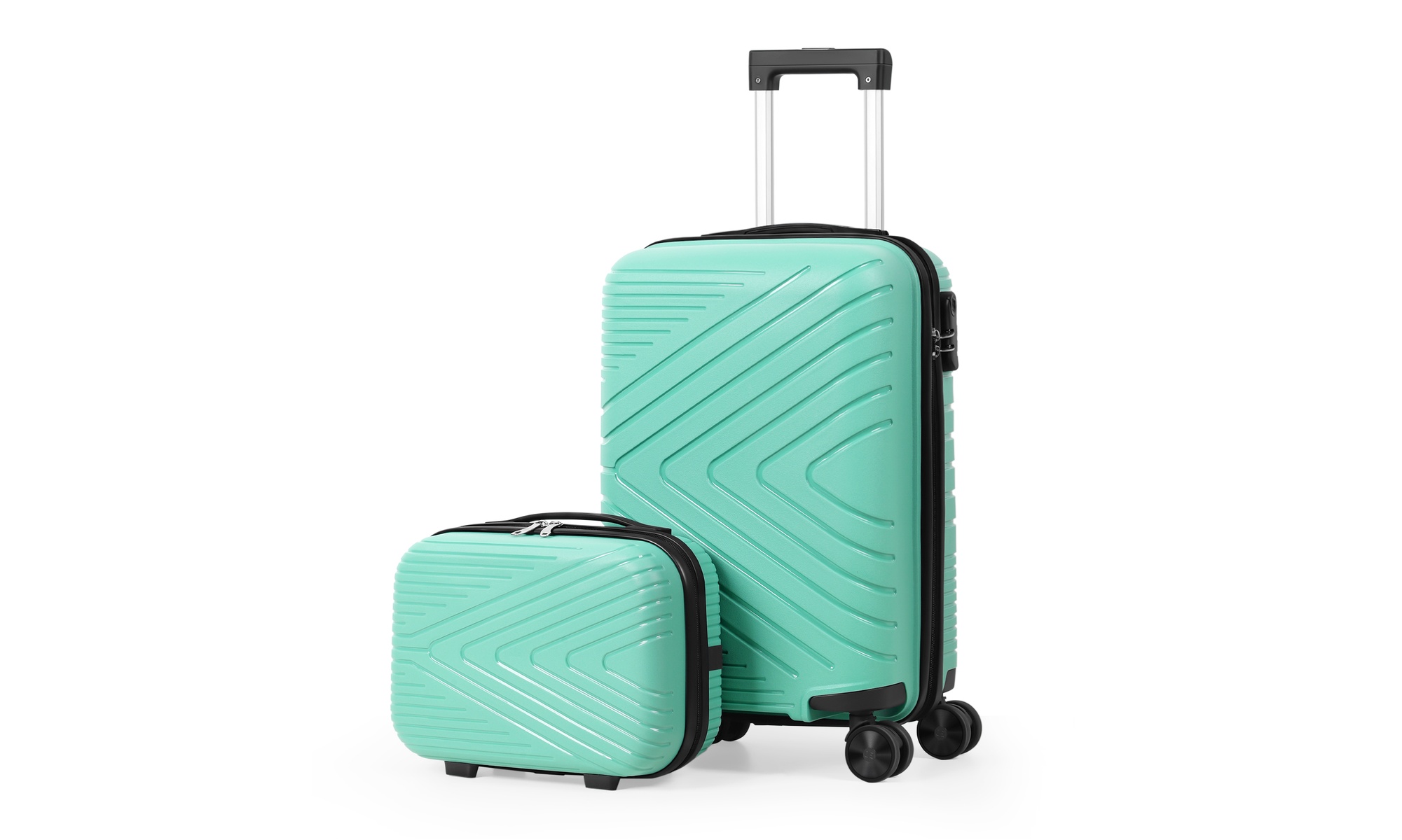 Dual Spinner Hard-Sided Carry-On Two-Piece Luggage Set