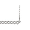 Image 1: Sterling Silver Circle Bar 16-18  Necklace