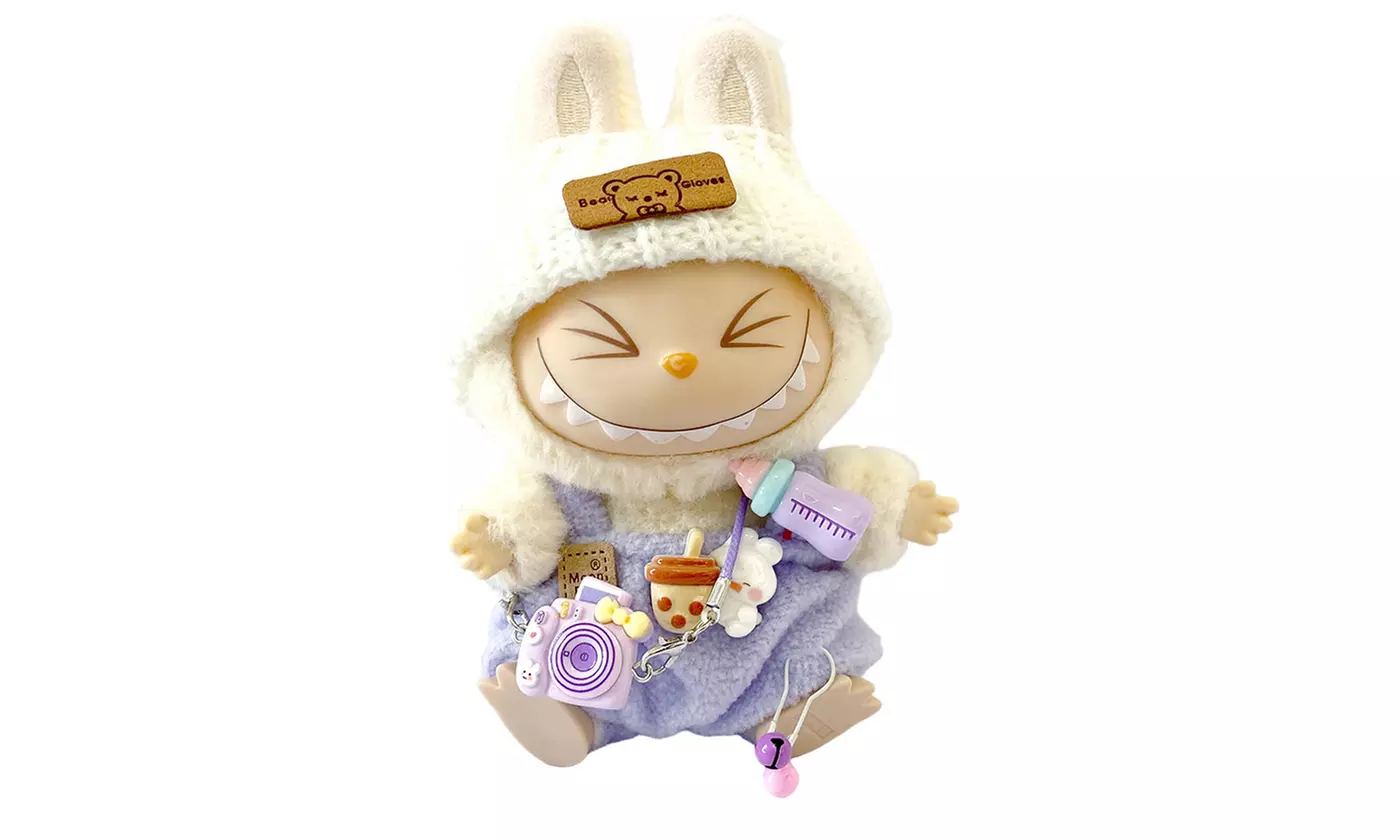 Three-Pack Labubu Doll Clothes Set (No Doll): Dress up your Labubu! 