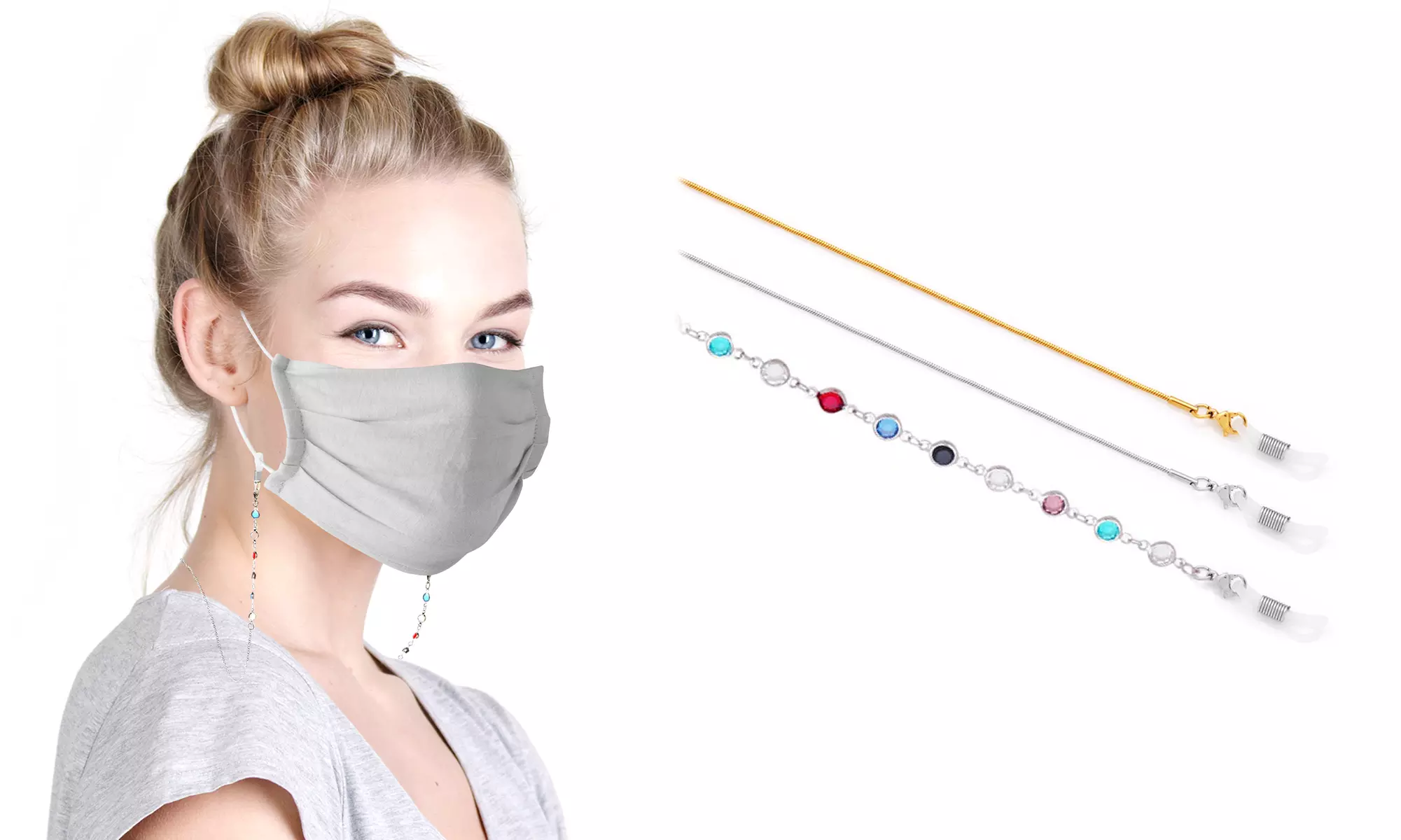 Fashionable Chain Mask Lanyard (3-Pack)
