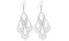 Sawtooth Pattern Dangle Long Earrings For Women