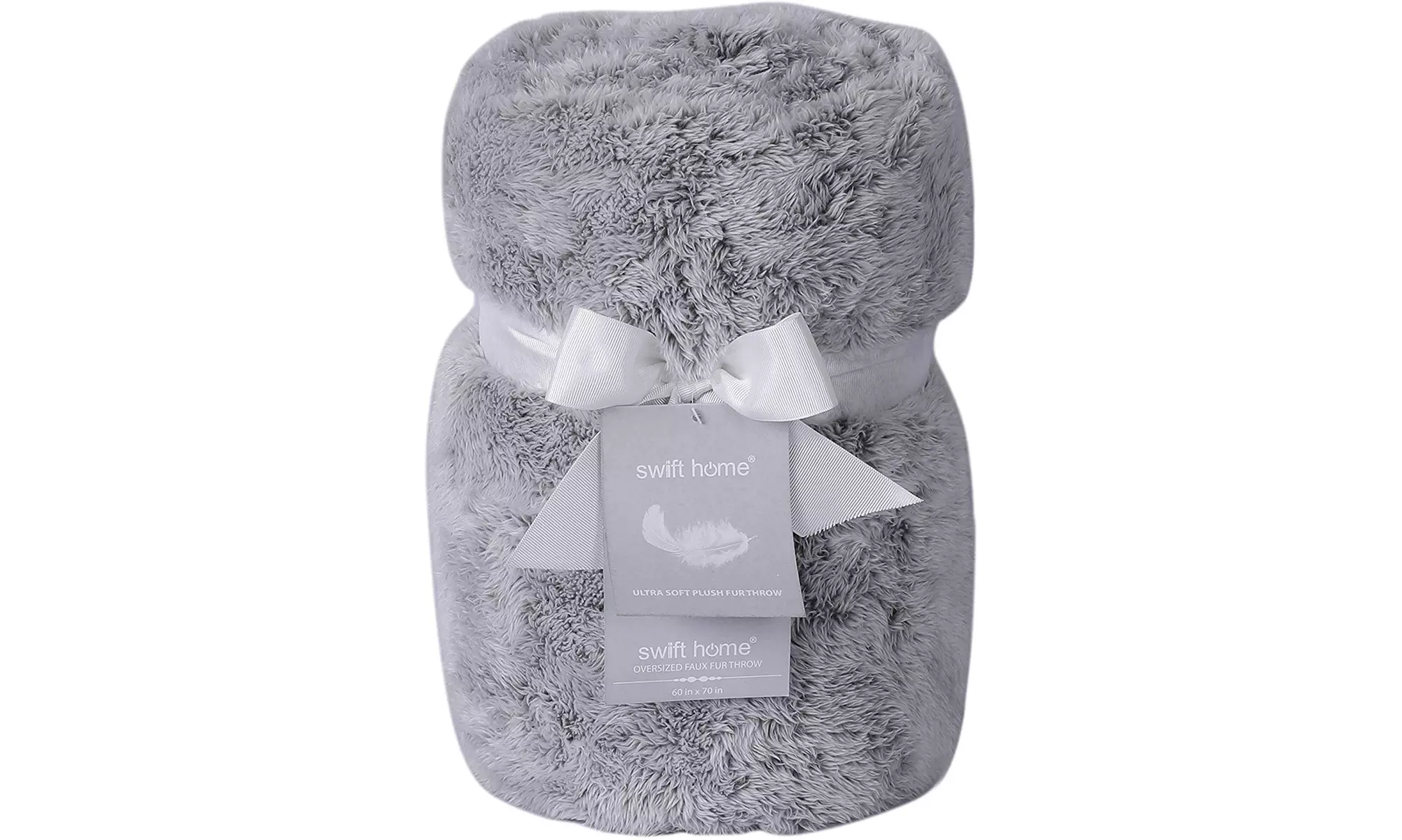 Super Soft Frosted Oversized Plush Faux Fur Throw Blanket - Primary Image