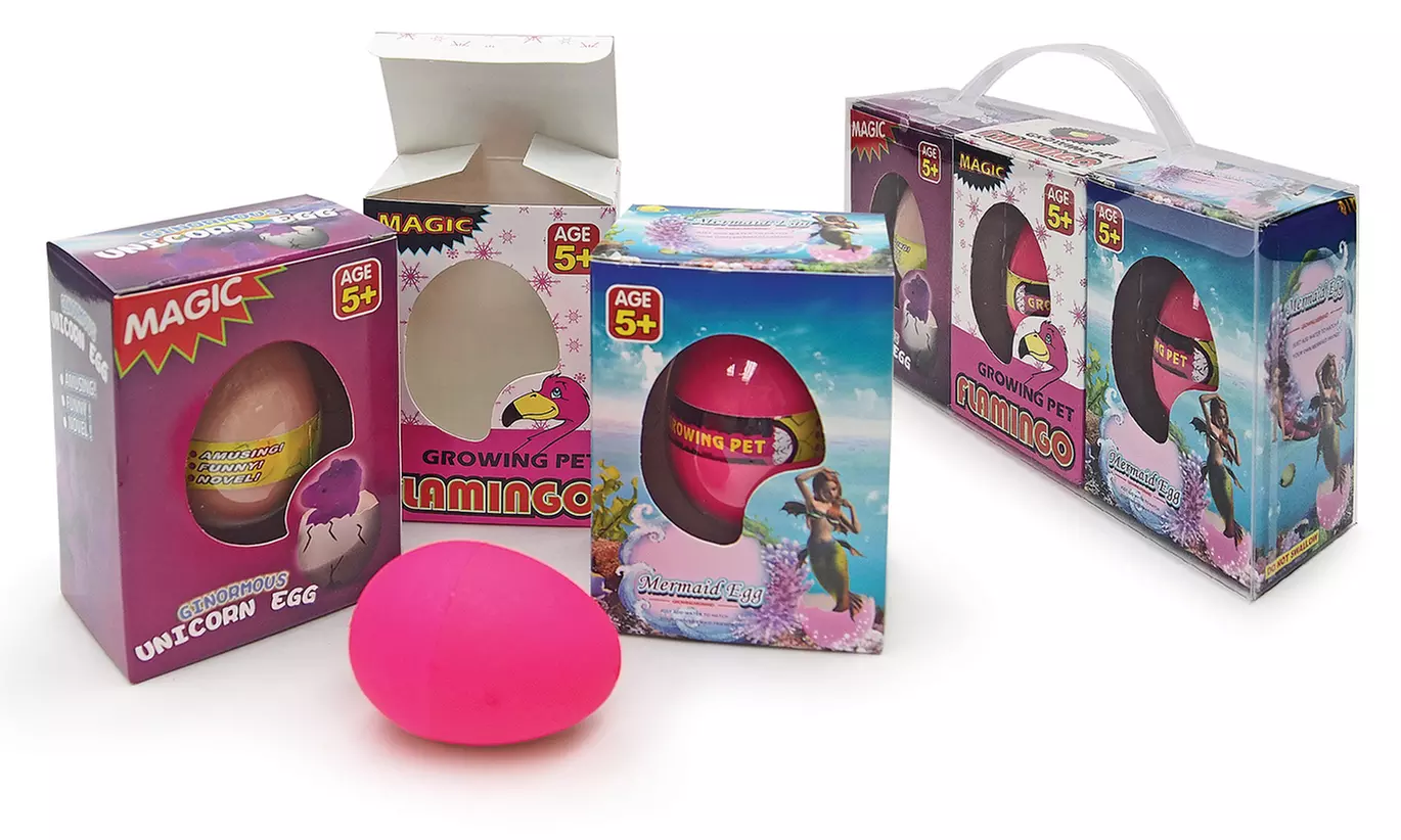 3-Pack Hatch & Grow Toy Eggs - Second Medium