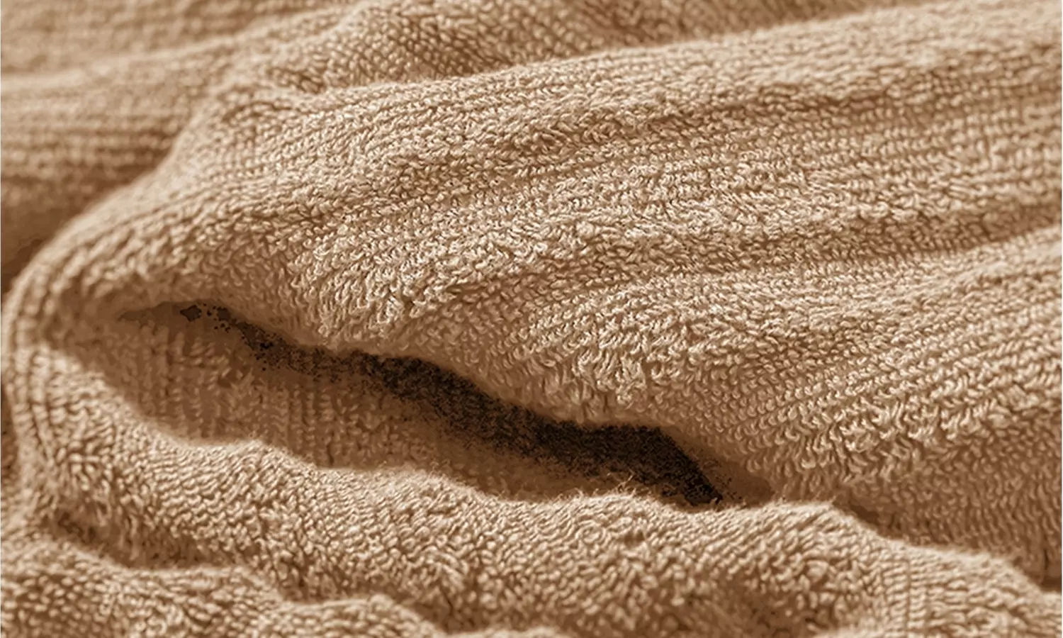 Bibb Home 6 Piece or 4 Pack Ribbed Egyptian Cotton Towel Set