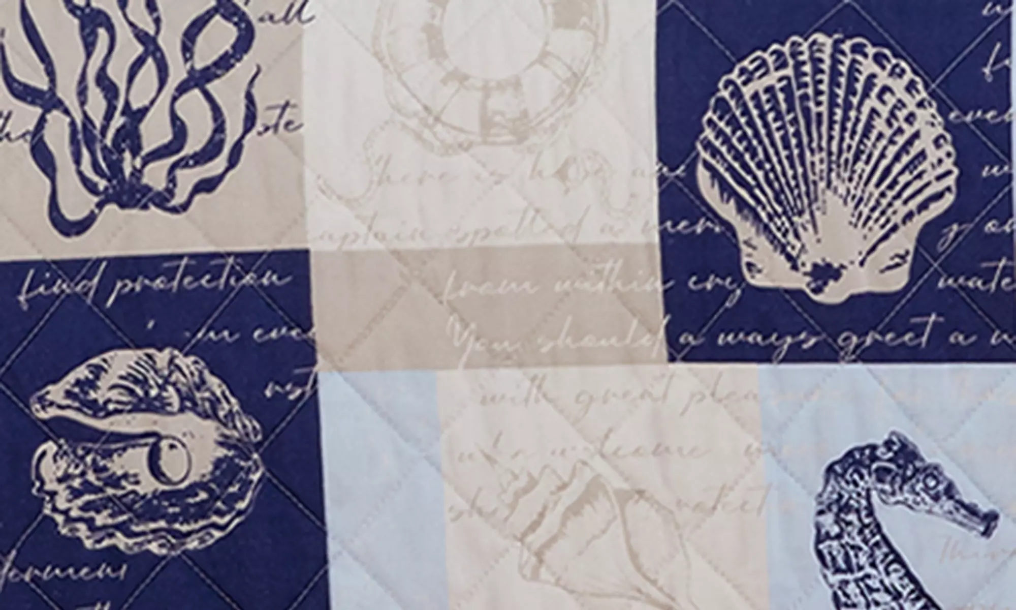 Reversible Patchwork Coastal Quilt Set (2- or 3-Piece)