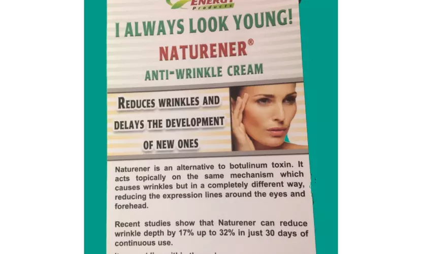 Naturener Anti-Wrinkle Cream-Alternative Botox - Second Medium