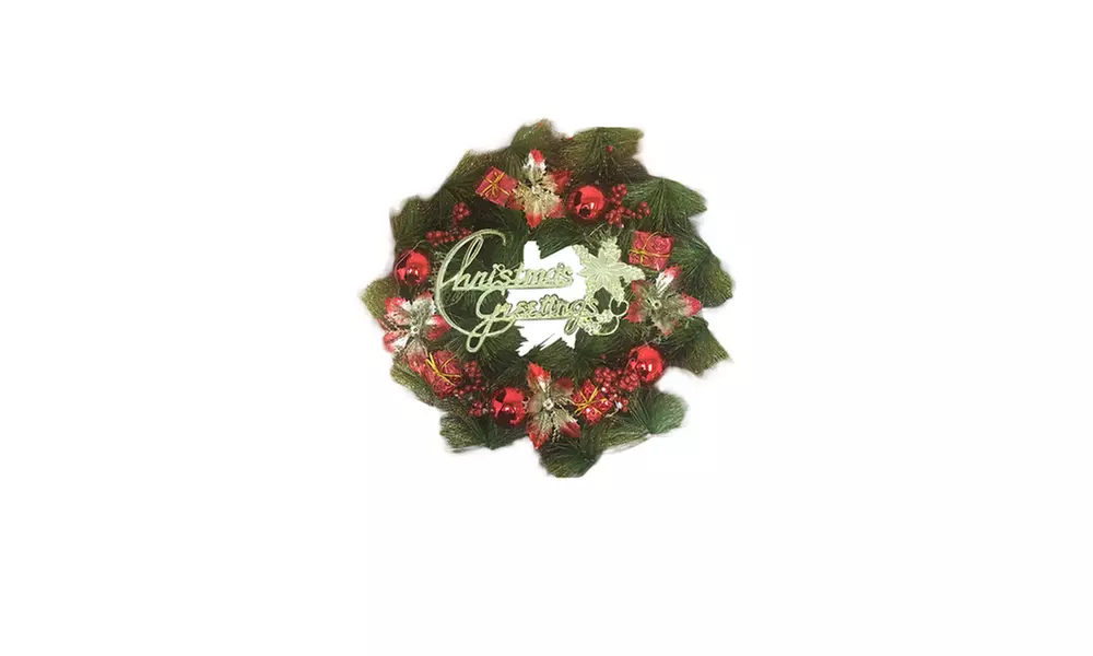 Christmas Greetings Wreath - Primary Image