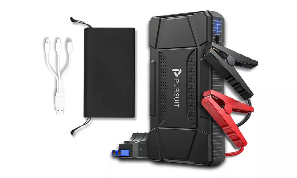 PURSUIT 800A 12V Car Jump Starter and Power Bank with LED Flashlight