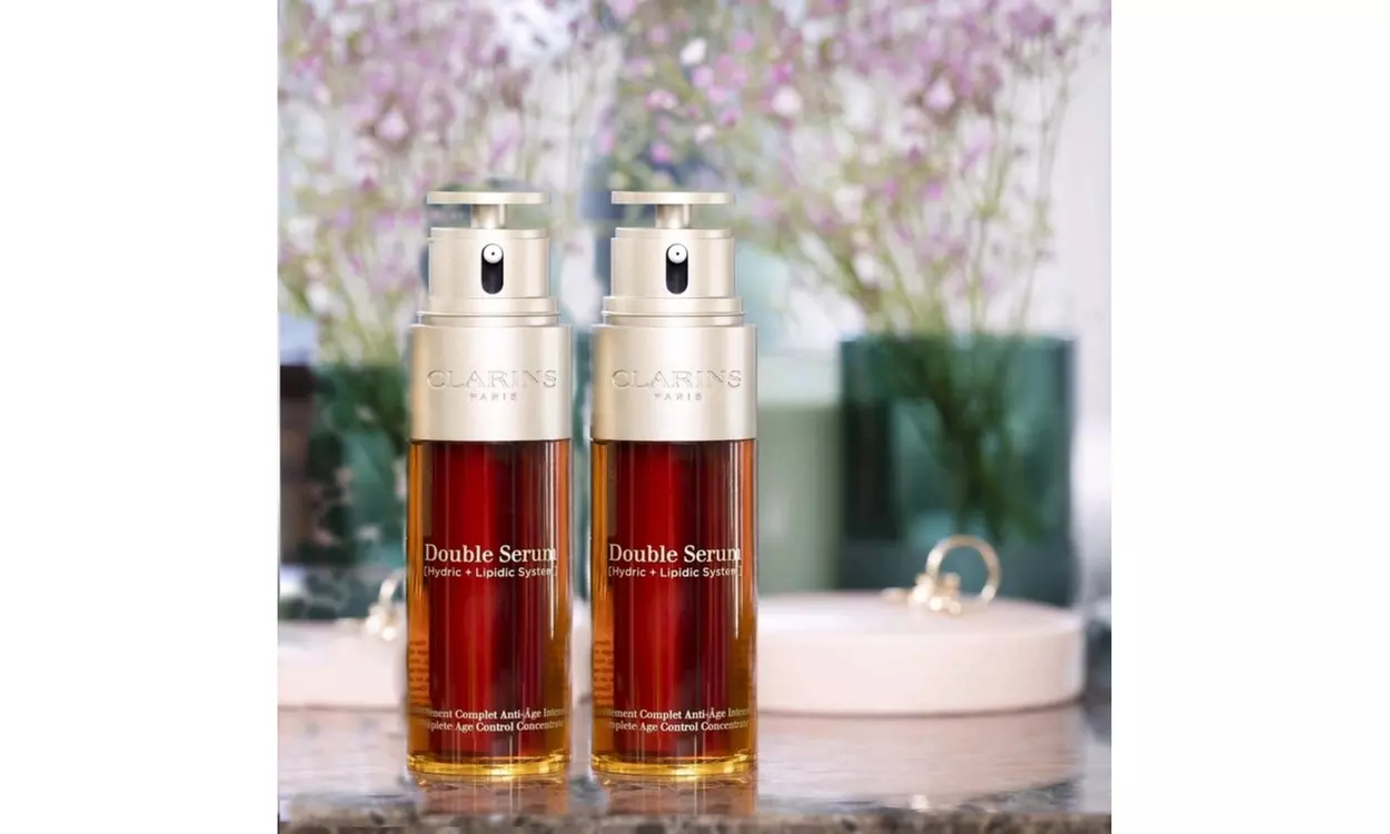 CLARINS Double Serum Complete Age Control Concentrate 50 ml 2 Pack - Primary Image