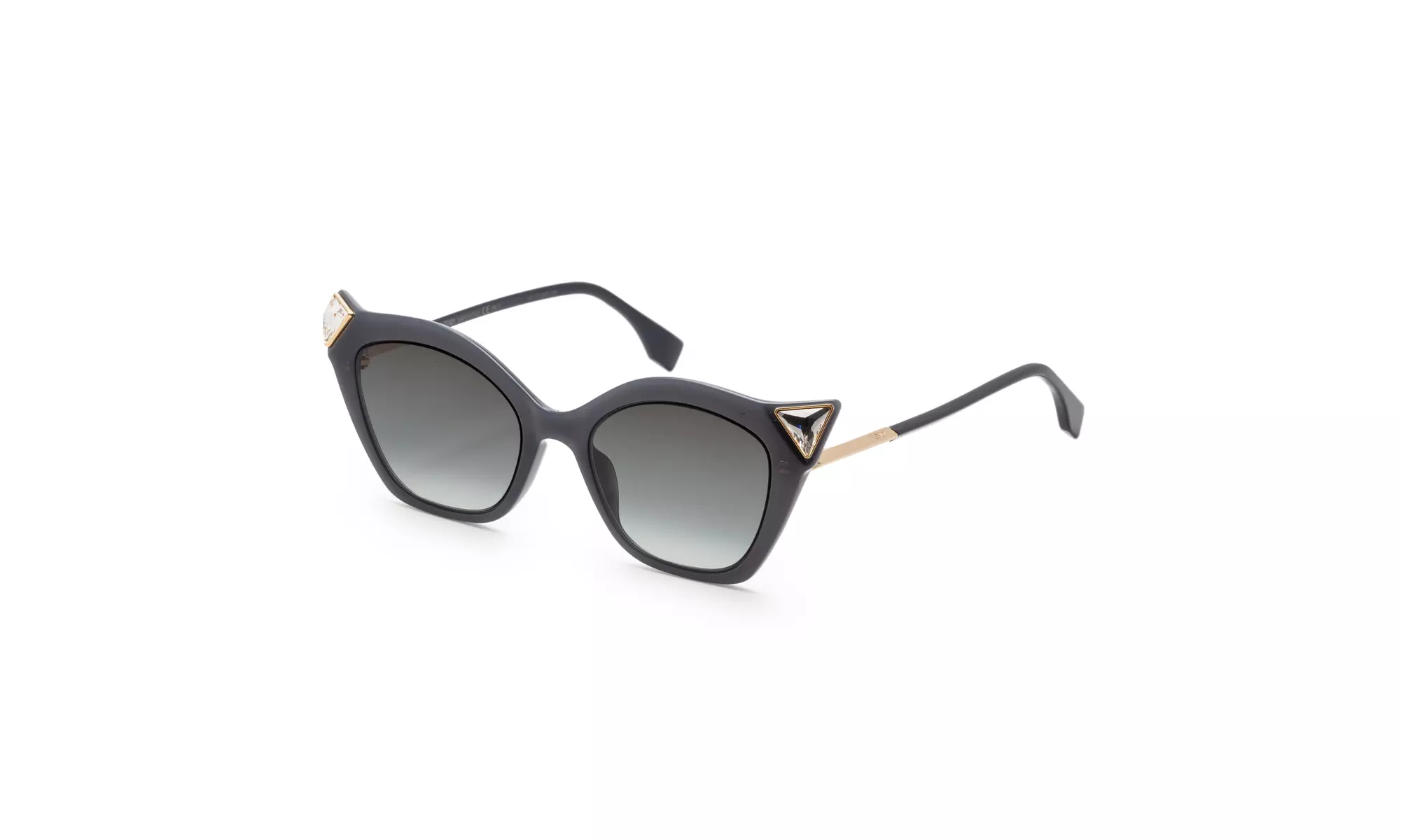 Fendi IRIDIA FF 0357/G/S Grey Opal/Dark Grey Shaded (807/9O B) Sunglasses - Primary Image