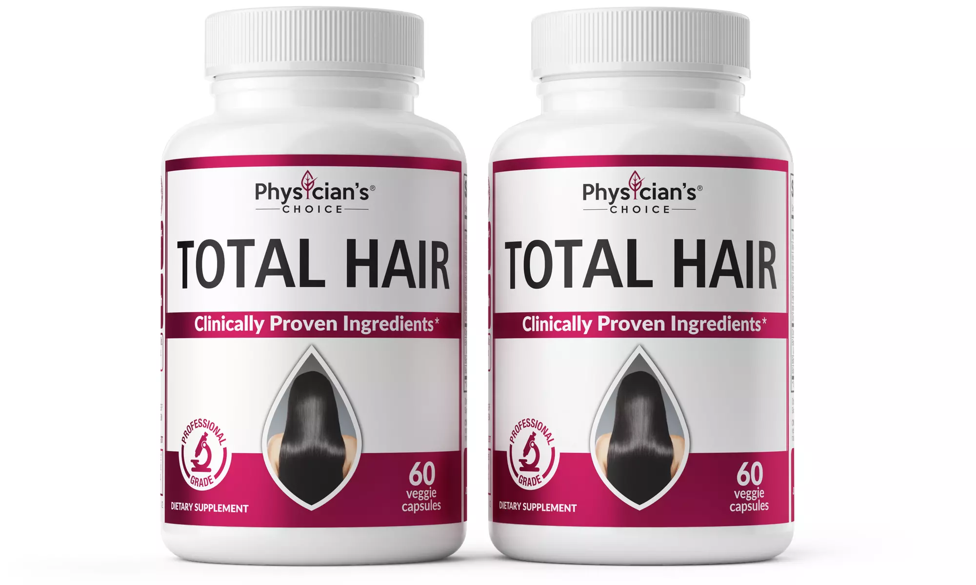 Physican's Choice Total Hair 60CT- 2-Pack Bundle (120 capsules total)  - Primary Image