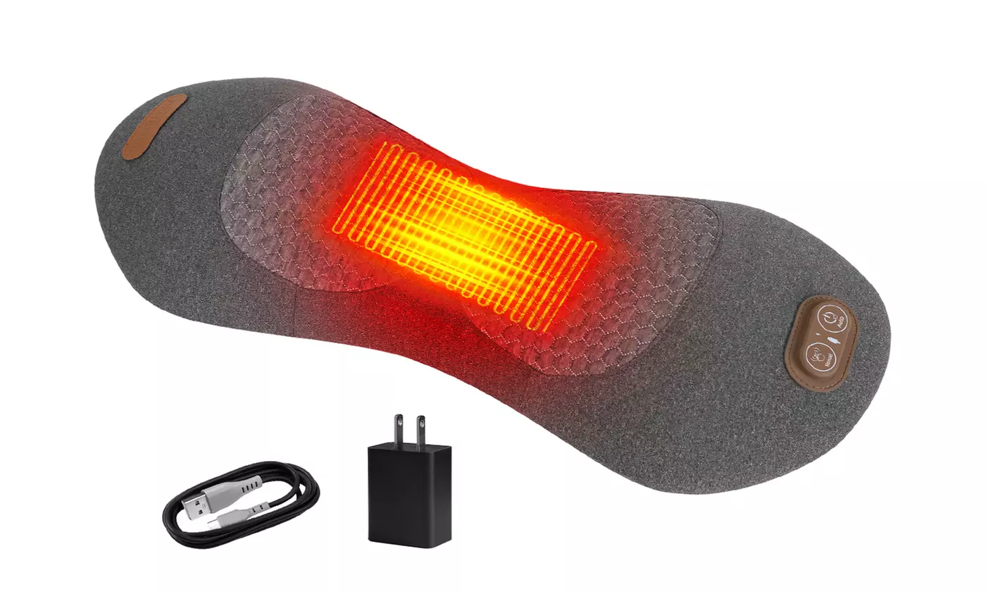 Massage Heated Neck & Lumbar Support Pillow Set