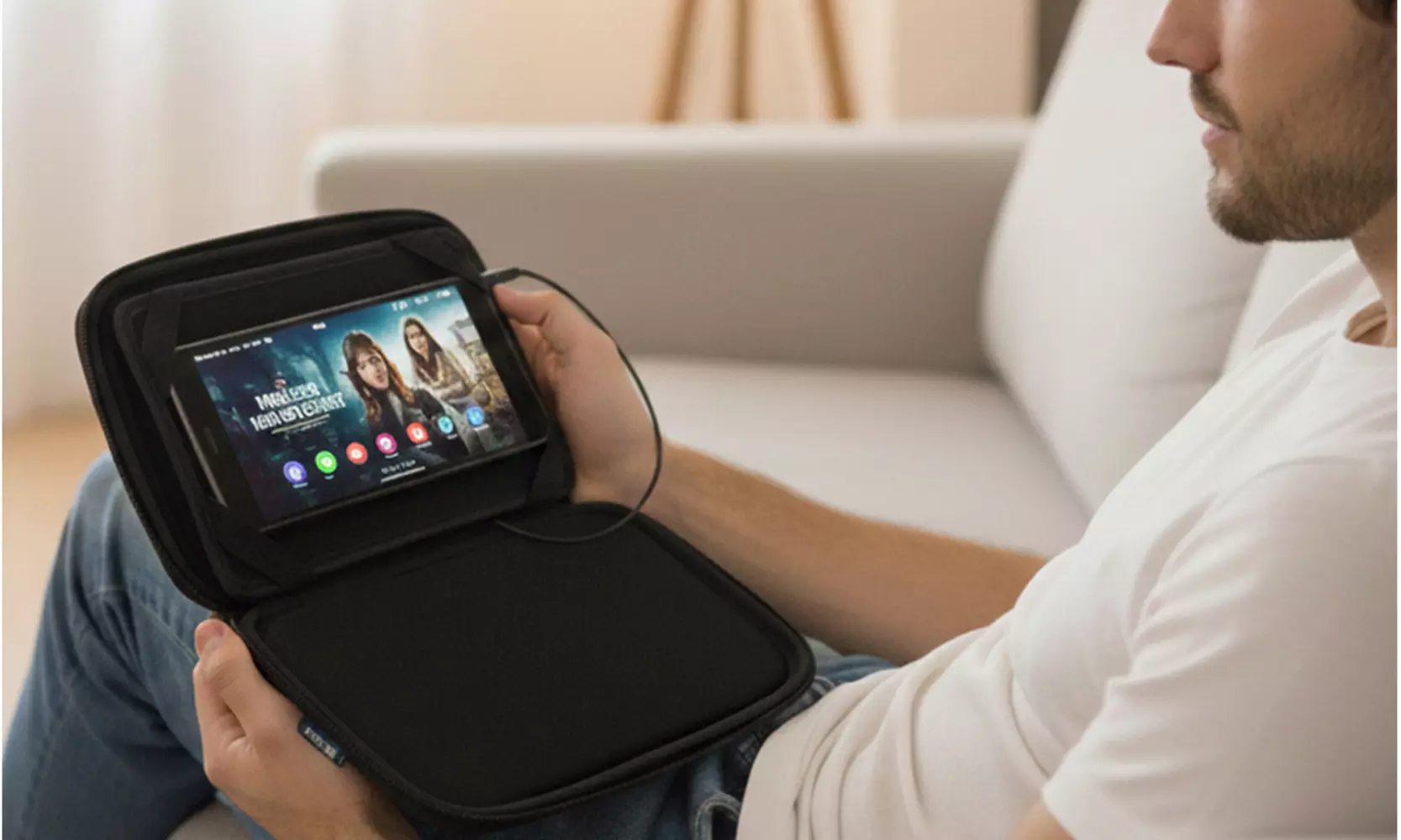 Portable Speaker Pouch and Waterproof Tote Options for Phone, Tablet and Travel