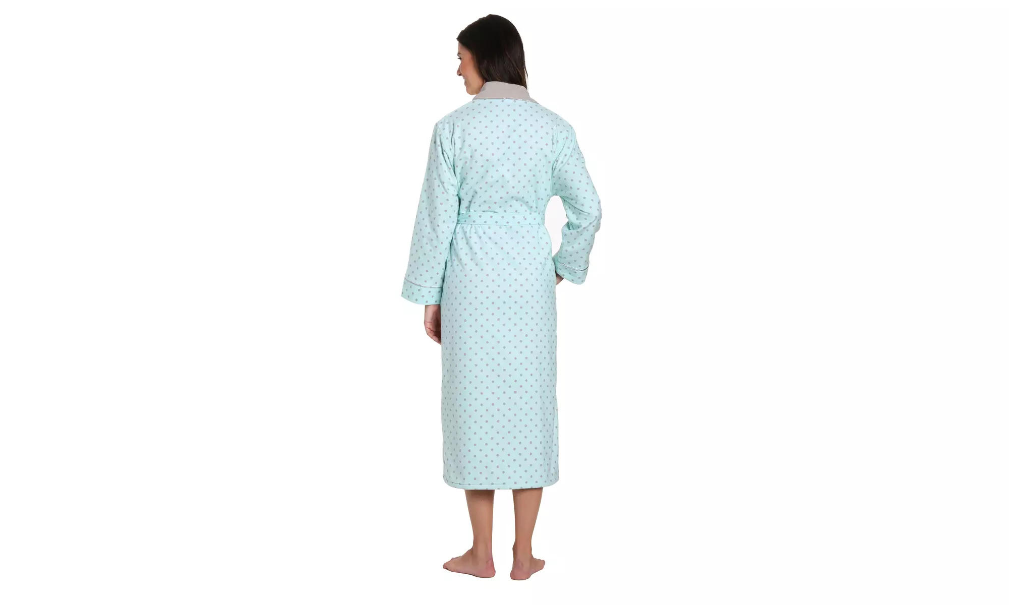 Women's Premium Flannel Fleece Lined Robe - Primary Image