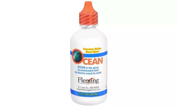 New Effective Over the Counter Ocean Saline Nasal Spray 3.5 oz - Primary Image