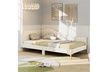Costway Twin/Full Upholstered Daybed Rivet-Tufted Platform Bed with Metal Legs - Second Medium