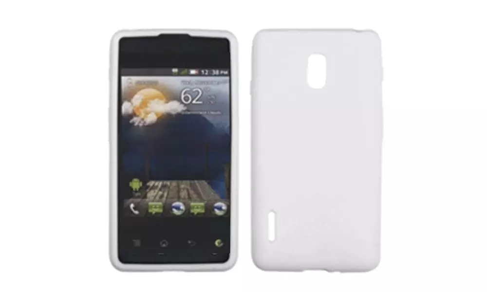 Insten Skin Case, White for LG US780, Optimus F7, LG870, Optimus F7 - Primary Image