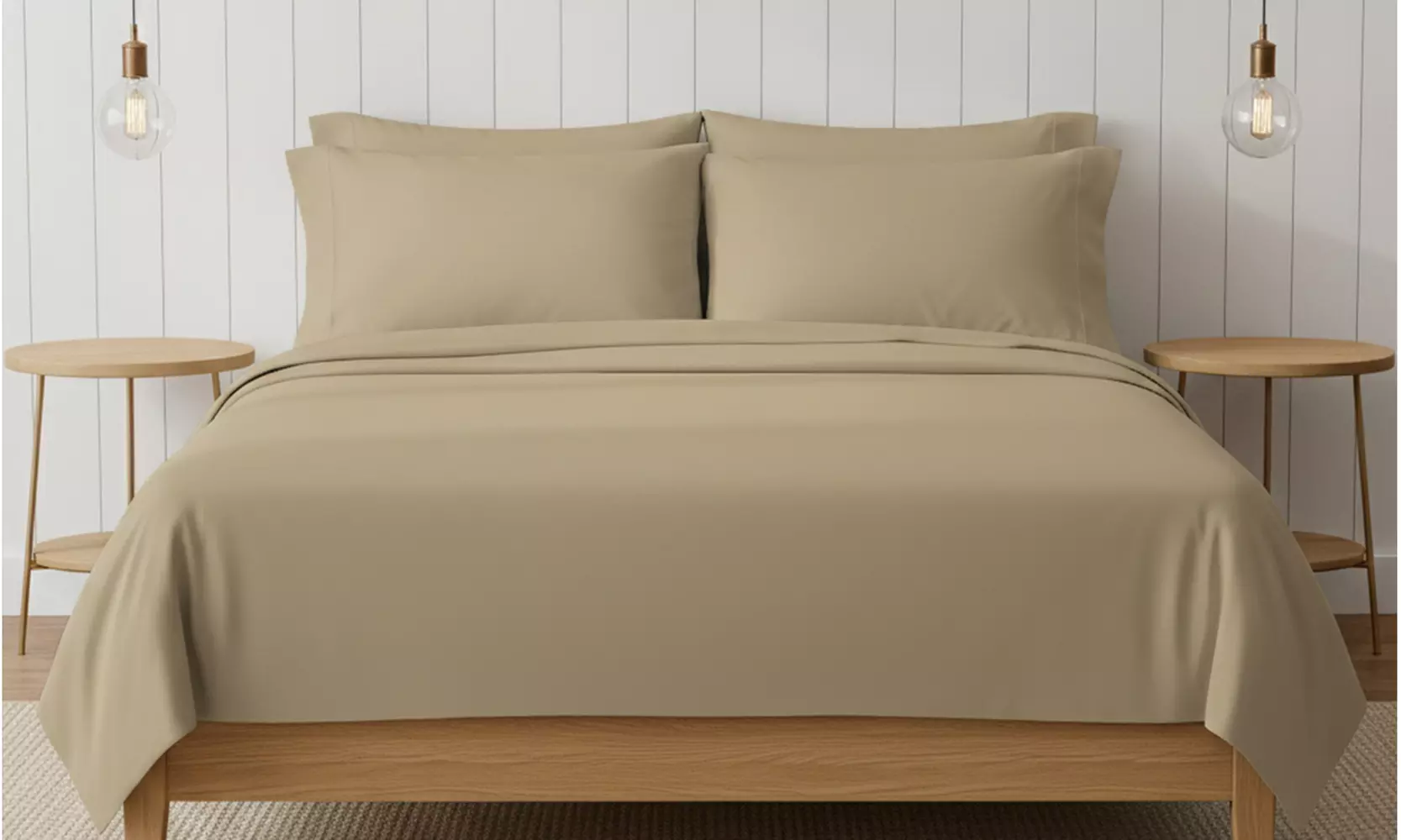 Luxury Home 6-Piece Microfiber Bed Sheet Set
