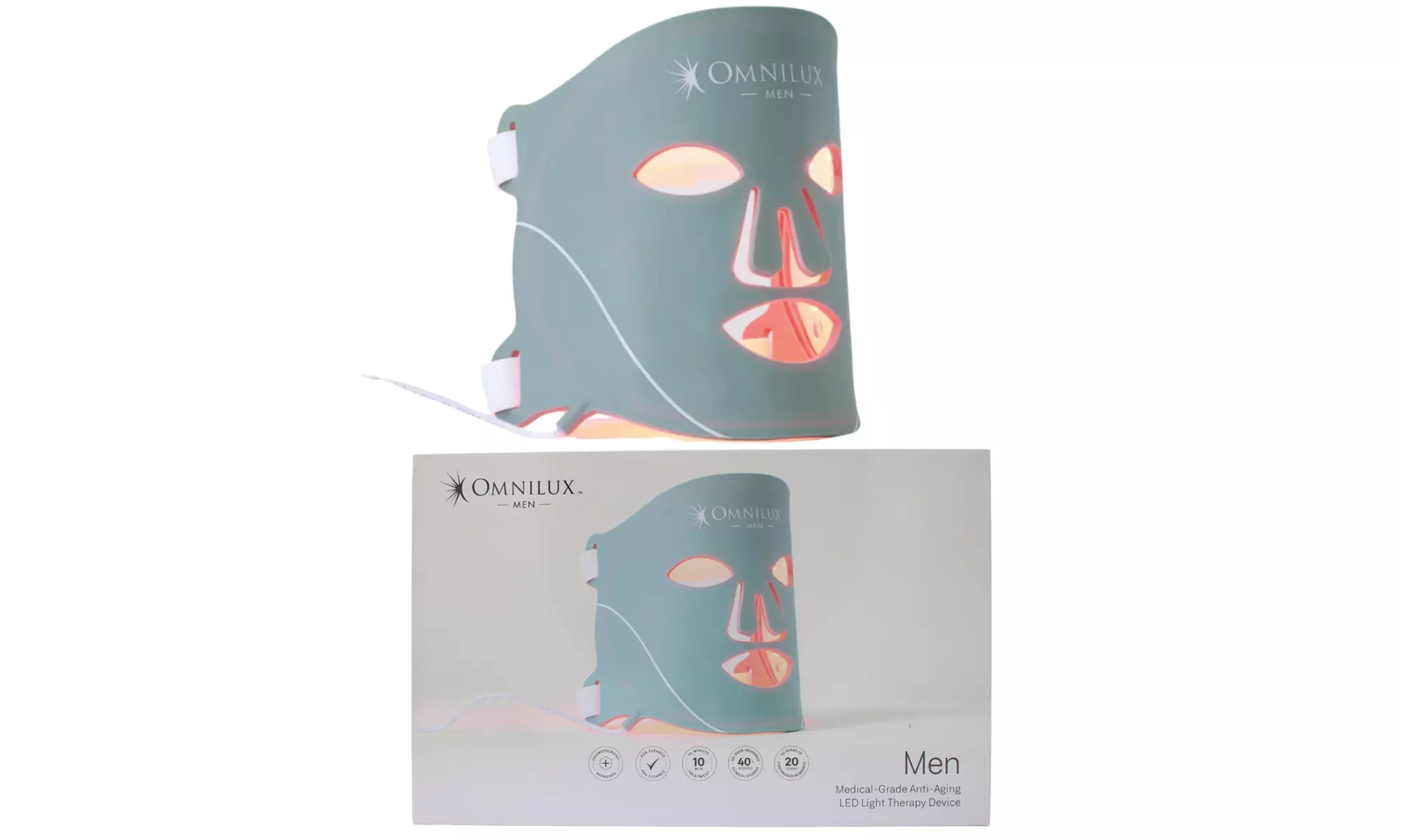 Omnilux Men Medical-Grade Anti-Aging LED Light Therapy Device - Primary Image