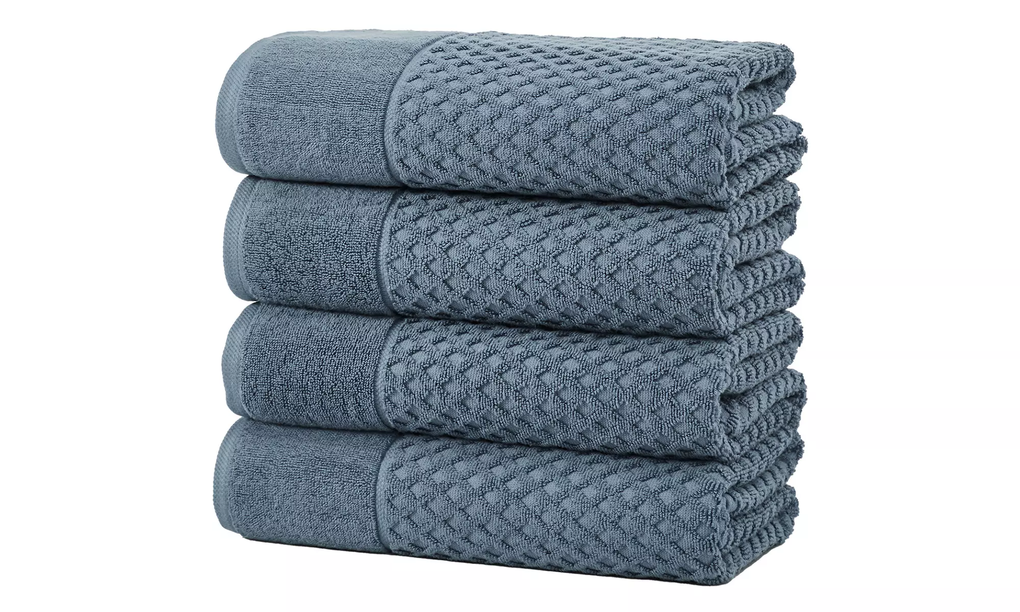 Ultra-Soft 100% Cotton Diamond Waffle Bath Towels