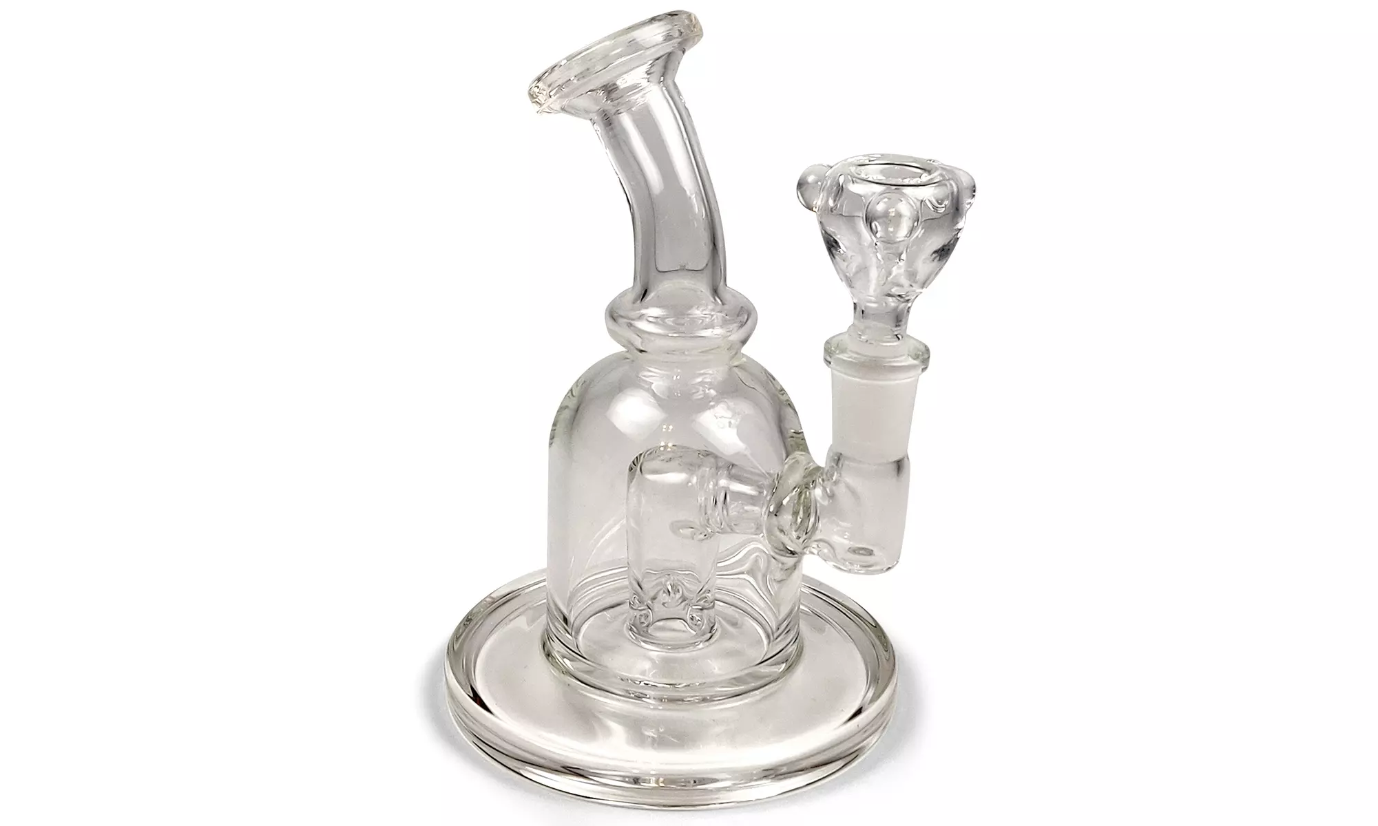 Mini Clear Glass Rig Water Pipe Bubbler