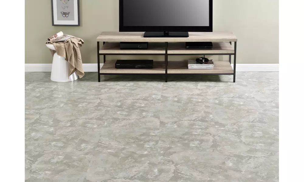 Majestic Light Gray Slate 18x18  Floor Tile - 10 Tiles/22.5 sq Ft - Second Medium