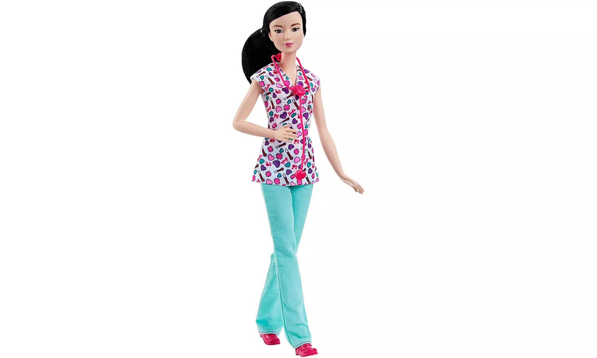 Barbie Careers Nurse Doll, Brunette, Teal - Primary Image