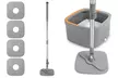 NewHome Spin Mop and Bucket Set (2 or 4 Pads) or Wall and  Baseboard Cleaner Mop - Second Medium