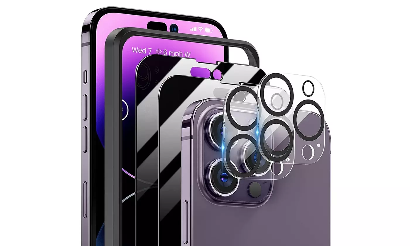 iMounTEK Tempered Glass Camera Lens Protectors & Screen Protectors for iPhone
