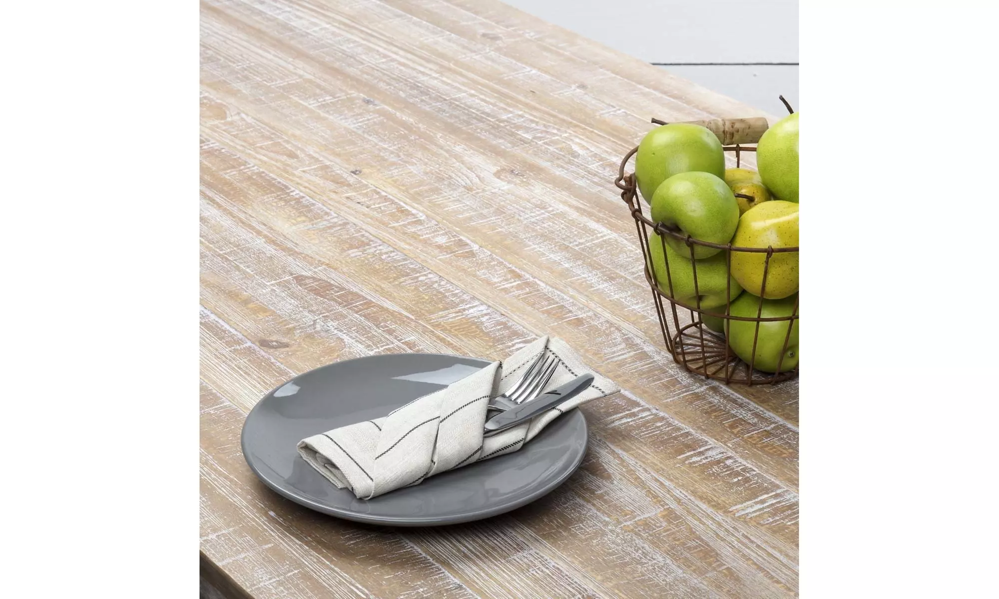 Farmhouse Tabletop & Kitchen Charley Black White Napkin Set of 6 - Primary Image