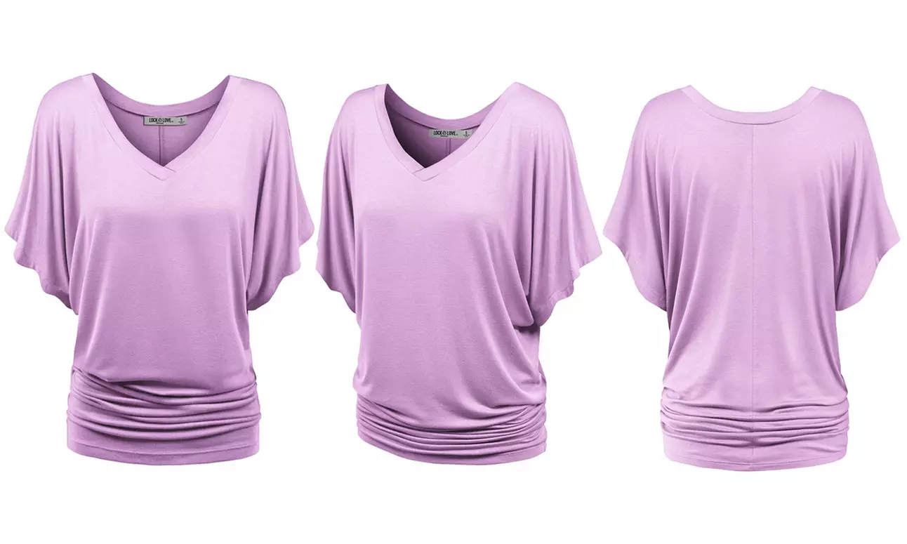 Women's Dolman Top S-3X  by Made by Johnny Plus Size 