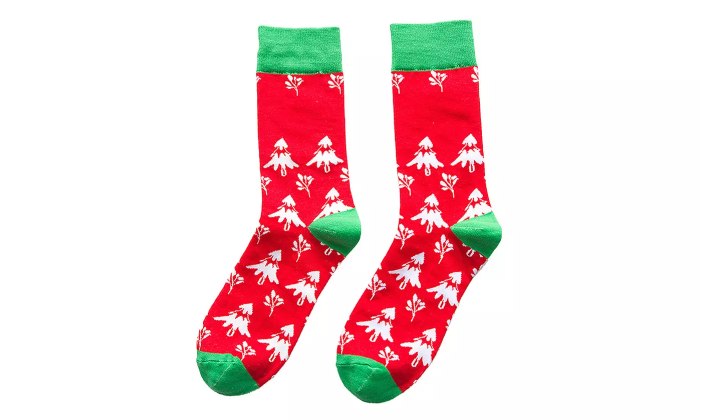 4 Pack Christmas Socks Gift One Size