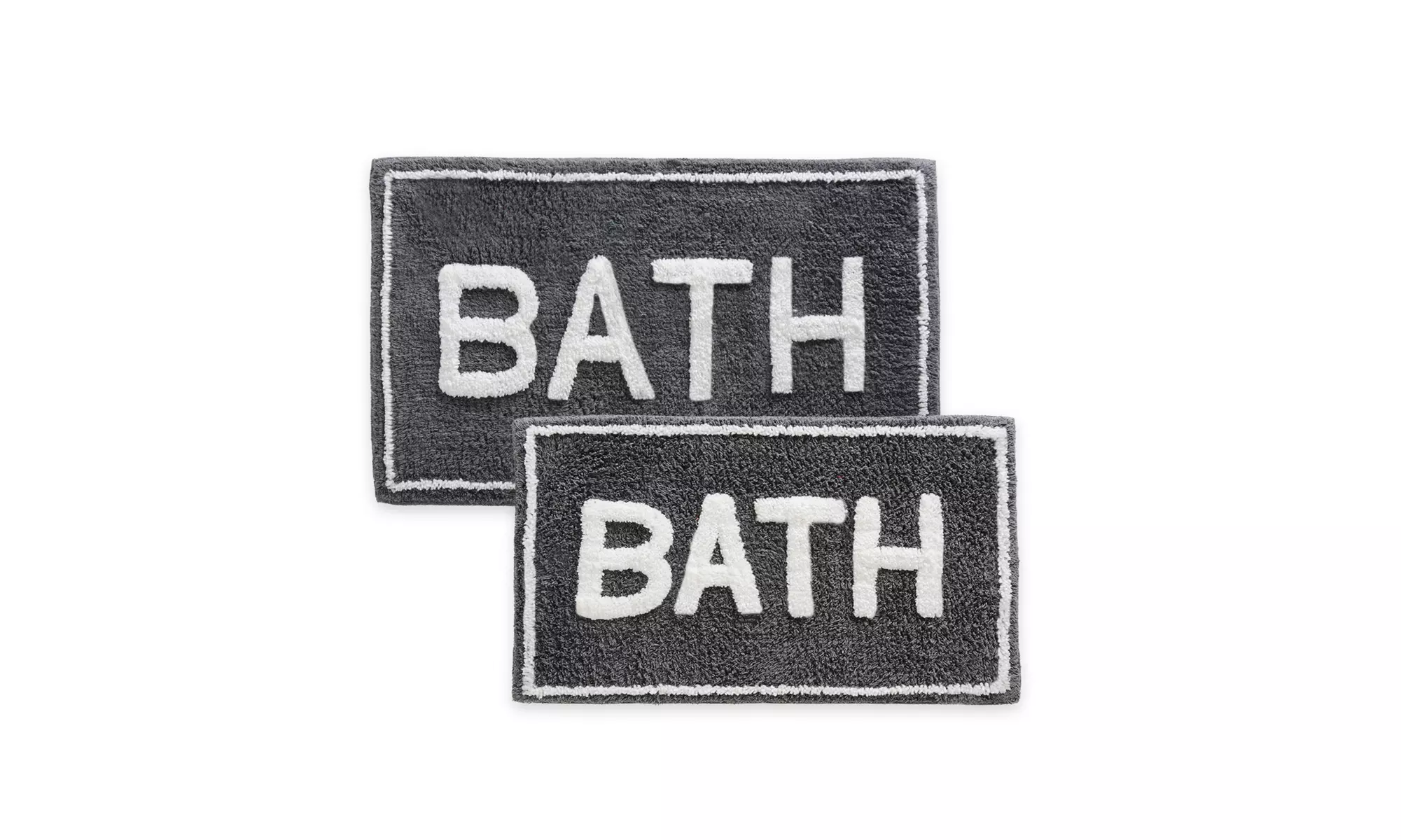 St Mary's 2 Piece Tufted Bath Rug Set with Latex Backing