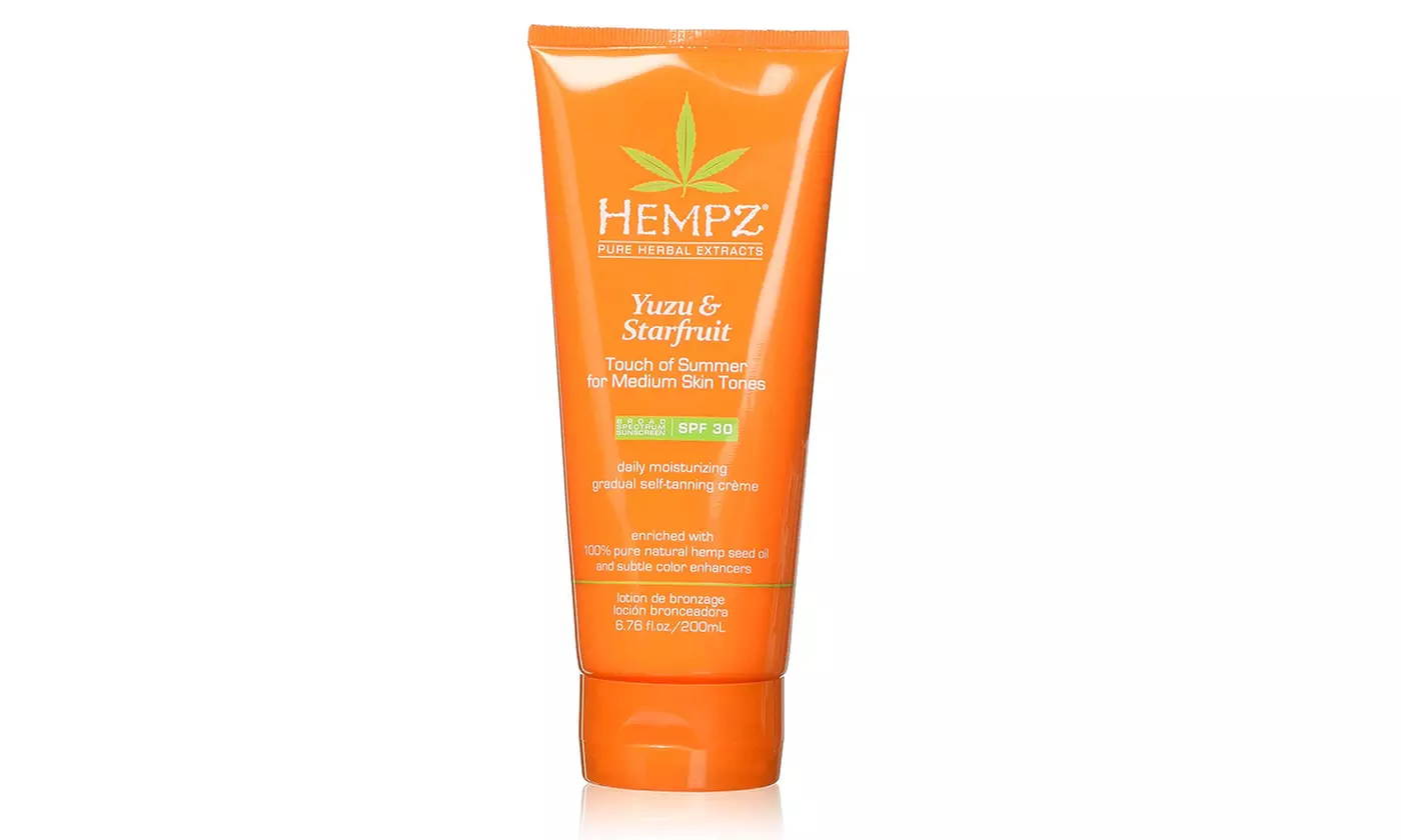 Hempz Yuzu & Starfruit Touch of Summer Moisturizing Self-Tanning Crème, 6.76 oz - Primary Image