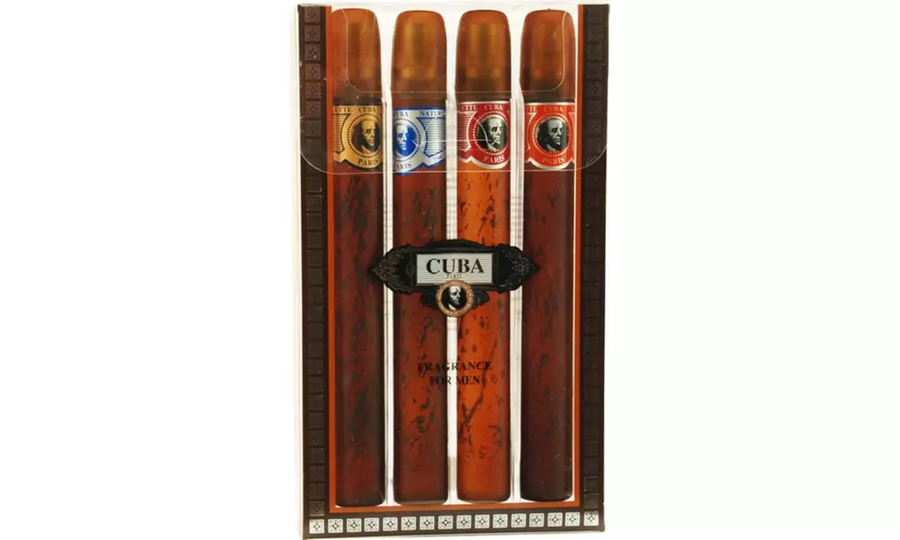 Cuba 4 Piece Variety Set With Cuba Gold, Blue, Red & Orange - Second Medium