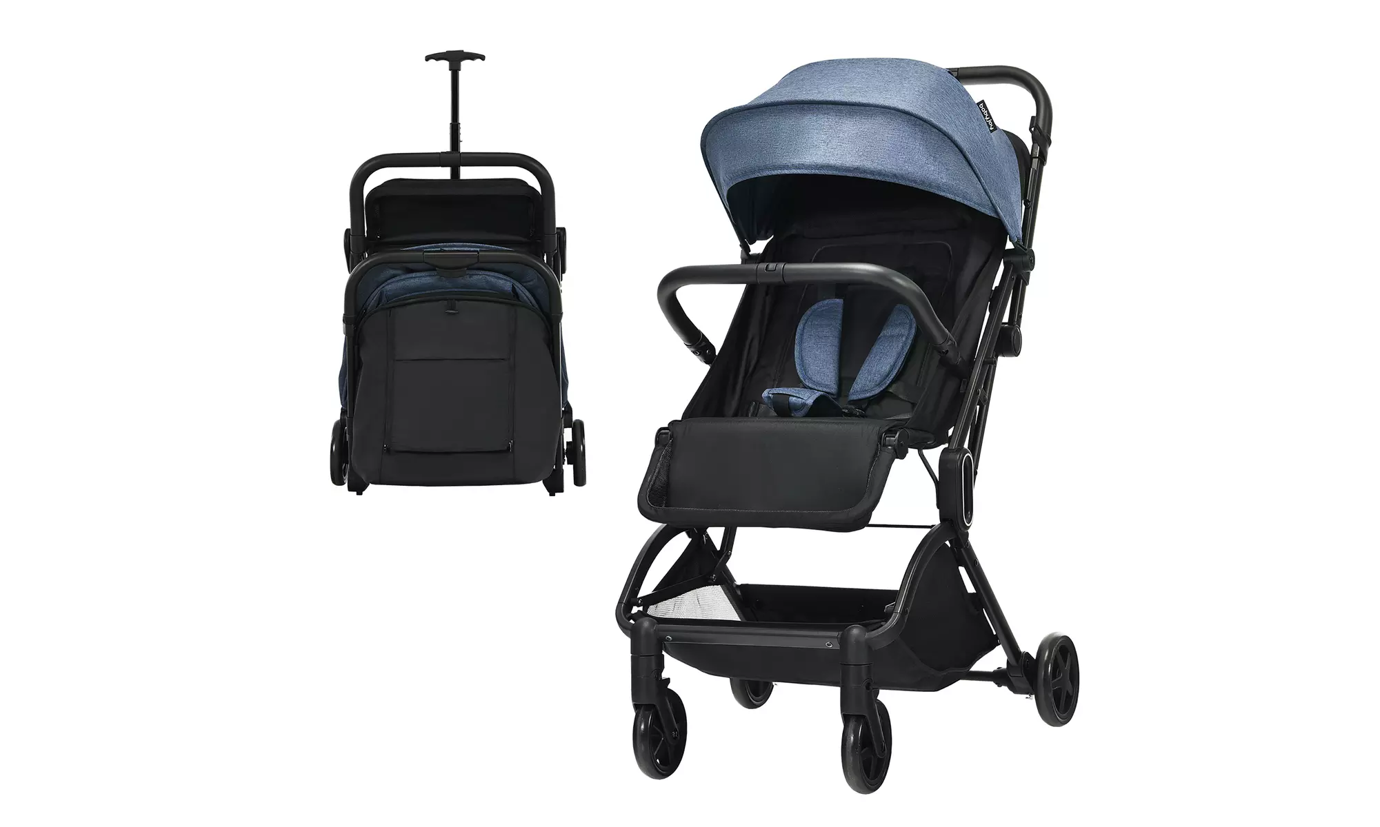 Costway Lightweight Baby Stroller Foldable Travel Stroller for Airplane Grey - Primary Image