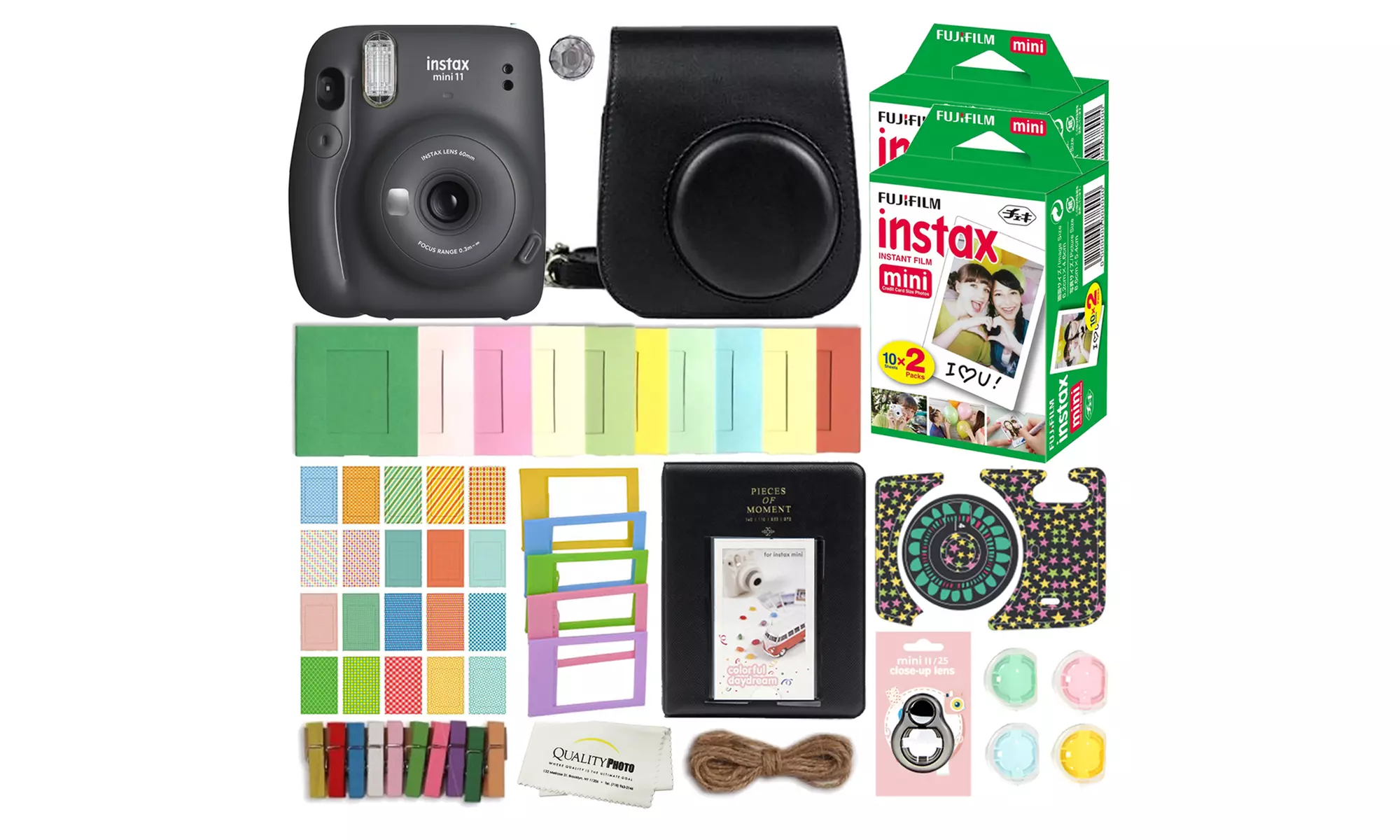 Fujifilm Instax Mini 11 Instant Camera with Case, 40 Films, and Accessory kit - Primary Image