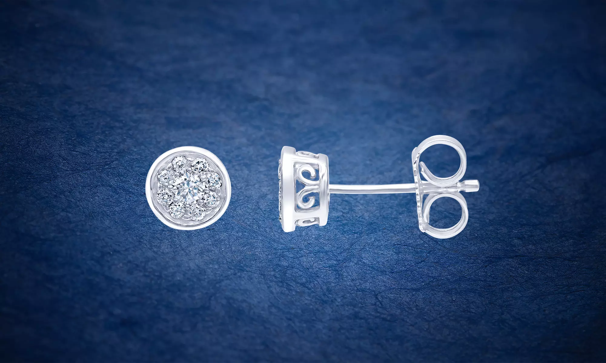 1/2 Cttw Lab Grown Diamond Stud Earring in Sterling Silver by Brilliant Diamond - Primary Image
