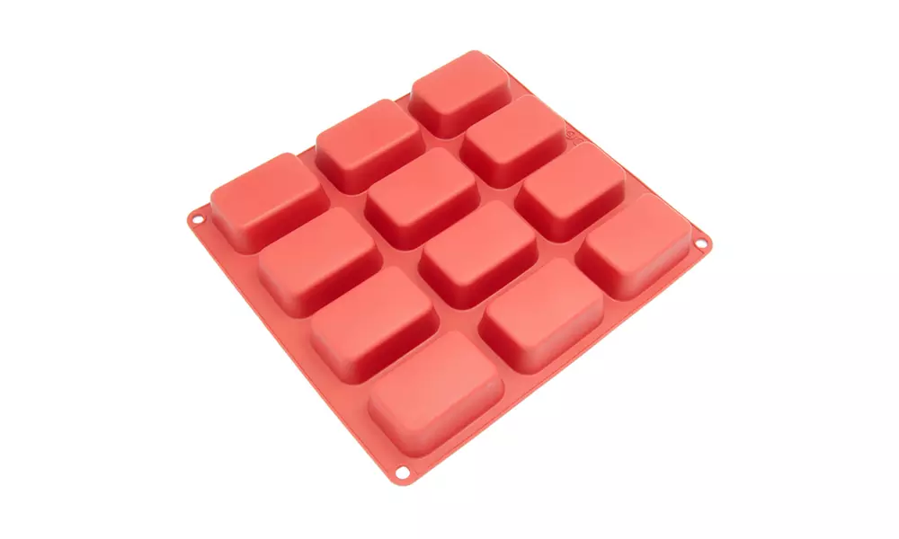 Freshware 12-Cavity Petite Silicone Mold for Soap, Muffin and Brownie - Primary Image