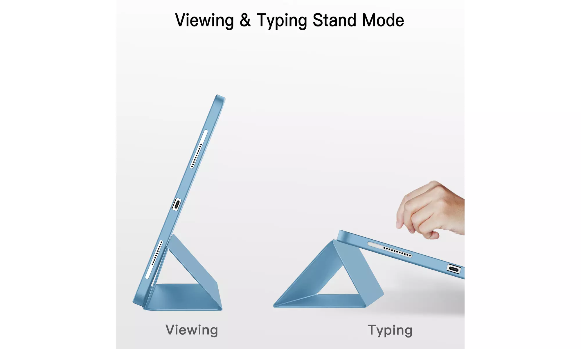 iPad Pro 12.9'' (2022/2021) Case with Pencil Holder, Support 2nd Pencil Charging