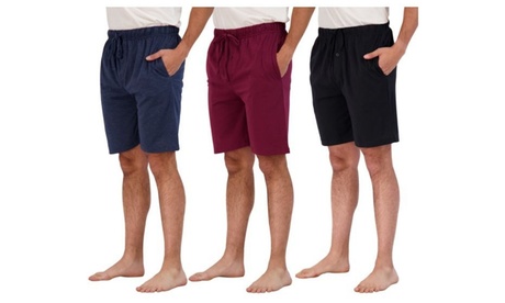 3-Pack: Men'sAssorted Cotton Lounge Shorts With Pockets (S-3XL) XL Multi-color