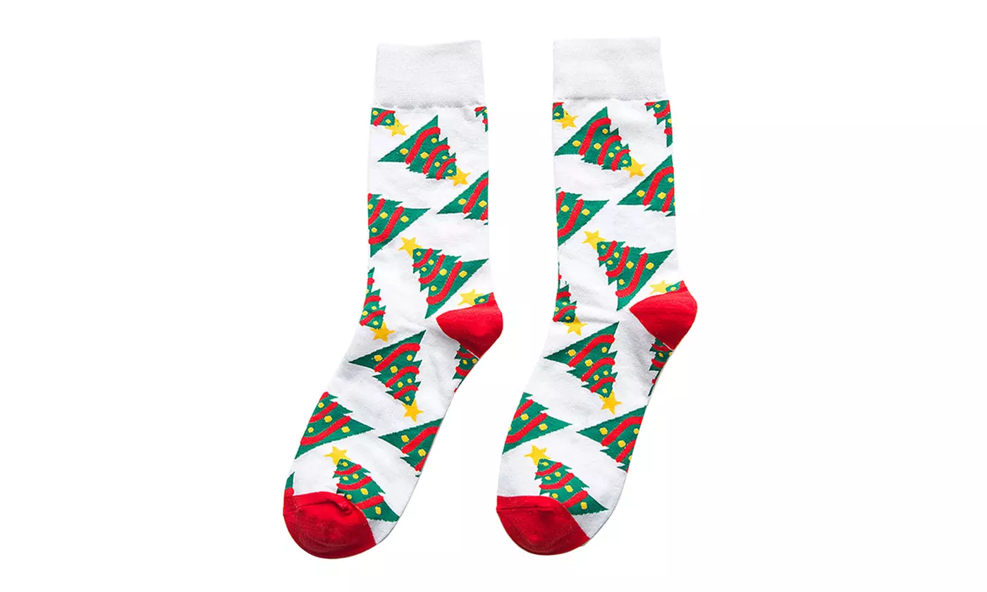 4 Pack Christmas Socks Gift One Size