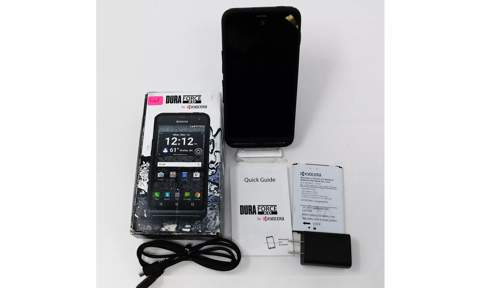 Kyocera Duraforce XD E6790 16GB 5.7"IPS LCD 8MP GSM Unlocked Phone - Good - Second Medium