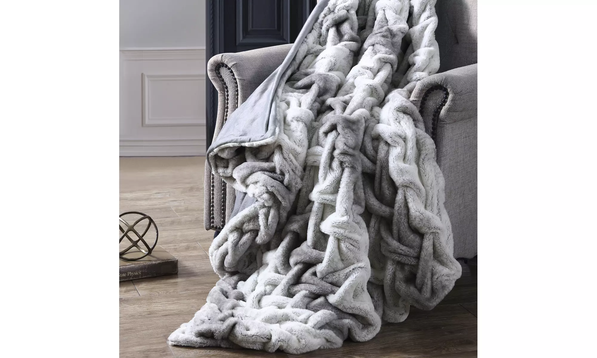 Classic Elegance Faux Fur Acrylic Throw - Primary Image