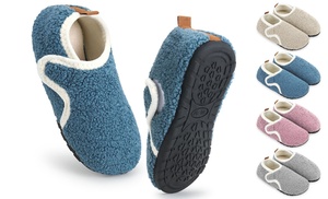 Unisex Indoor Outdoor Fuzzy Bootie Slippers 