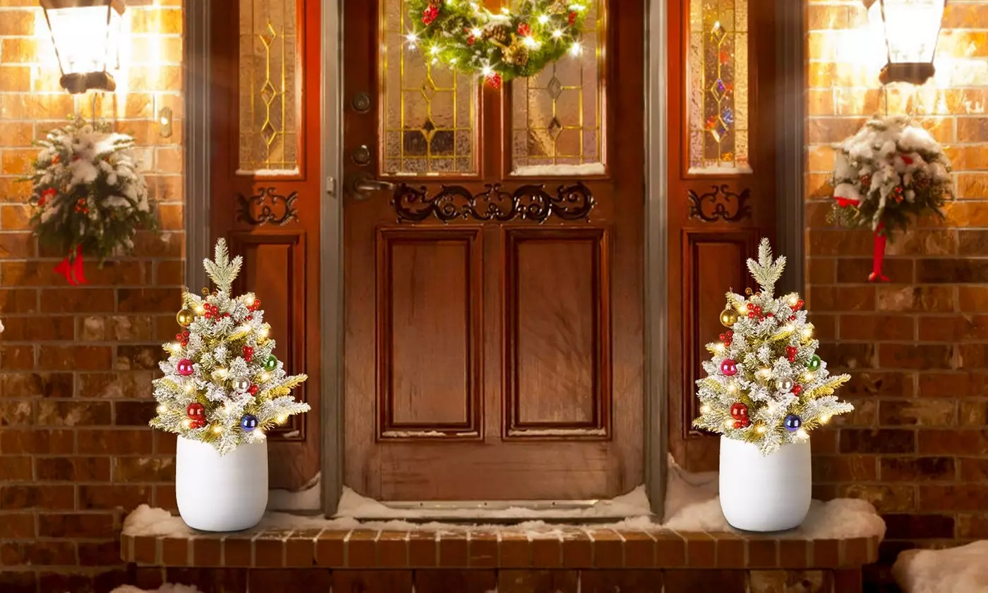 Christmas LED Lights - Snowman Family & Reindeer Family Holiday Decorations