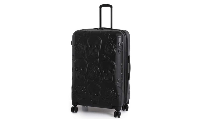 black skull luggage