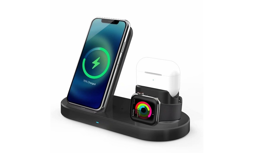 3-in-1 Wireless Desktop Charging Station Magnetic Wireless Charging ...