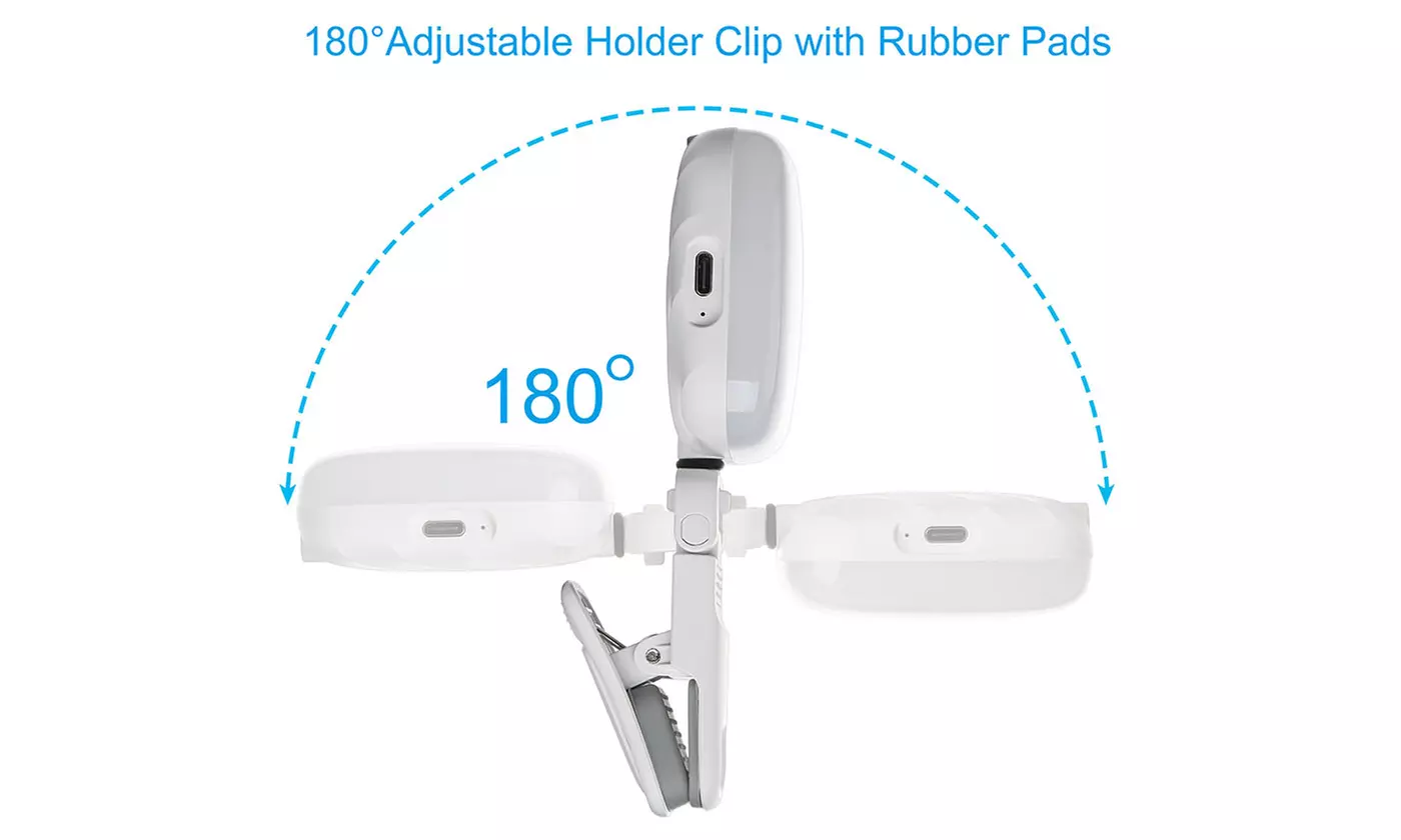 Clip-on Phone Selfie Light with 3 Lights and Infinite Adjustment Modes