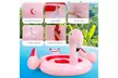 6-Person Inflatable Island Party Floating Flamingo with Electric Pump - Second Medium